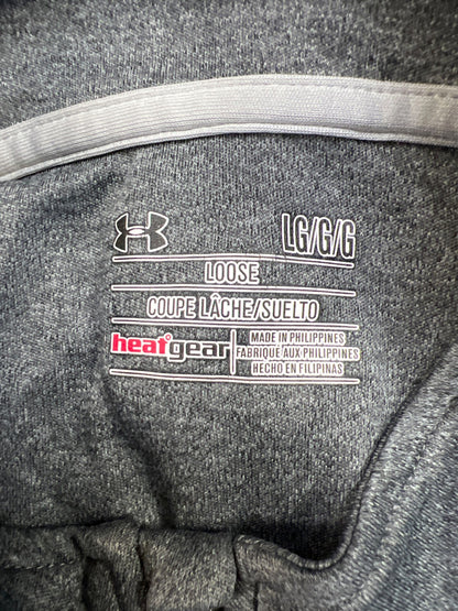 Under Armour Men’s Gray HeatGear Loose Fit Long Sleeve Athletic Shirt - L