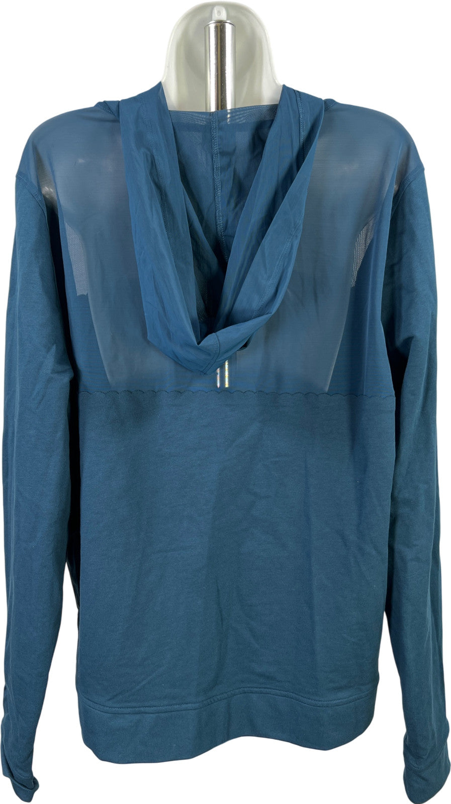 Victoria’s Secret Sport Women’s Blue Mesh Long Sleeve Full Zip Jacket - L