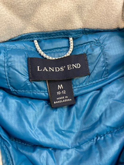Lands End Women’s Blue Down Insulated Full Zip Puffer Jacket - M