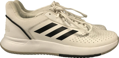 Adidas Men’s White Courtsmash Lace Up Court Athletic Sneakers - 11