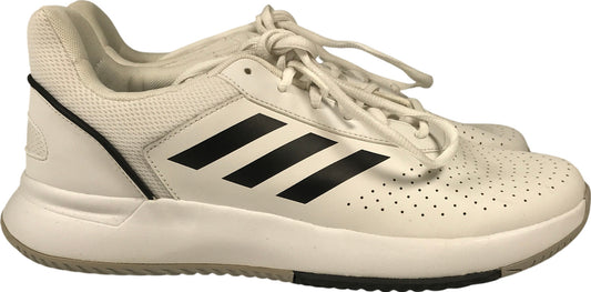 Adidas Men’s White Courtsmash Lace Up Court Athletic Sneakers - 11