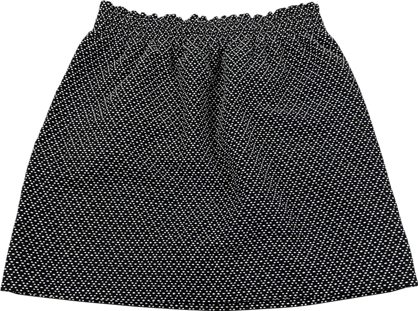 NEW J.Crew Women’s Black/White Dot Jacquard Pull On Straight Skirt - 6