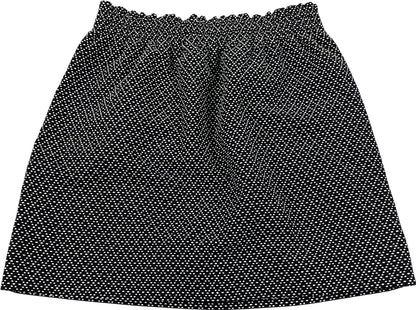 NEW J.Crew Women’s Black/White Dot Jacquard Pull On Straight Skirt - 6