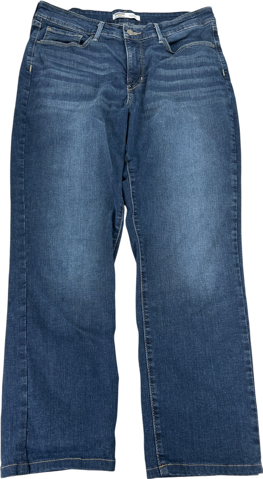 Levi’s Women’s Medium Wash Totally Shaping Straight Denim Jeans - 12 Long