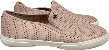 Michael Kors Women’s Pink Perforated Slip On Loafers - 10
