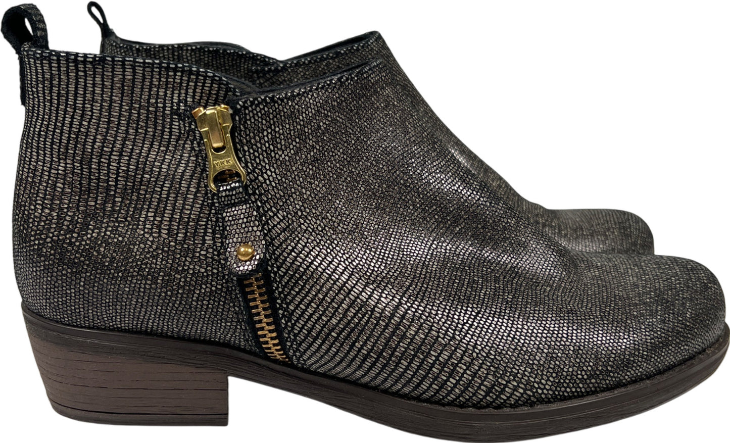 Eric Michael London Women’s Black Leather Lizard Ankle Booties - 38/US 7.5