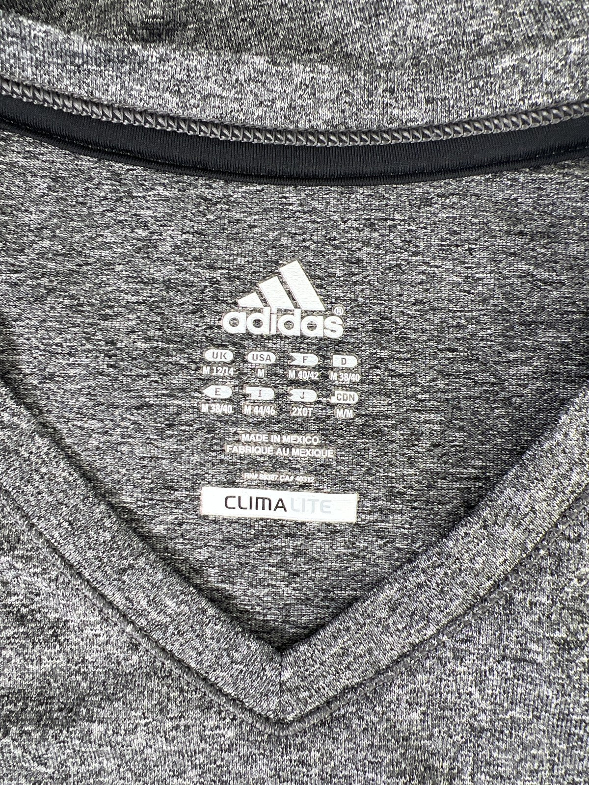 Adidas Women’s Gray Short Sleeve Climalite Athletic Shirt - M