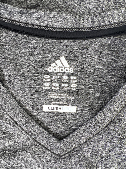 Adidas Women’s Gray Short Sleeve Climalite Athletic Shirt - M