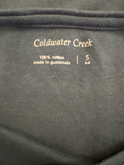 Coldwater Creek Women’s Black Long Sleeve T-Shirt - S