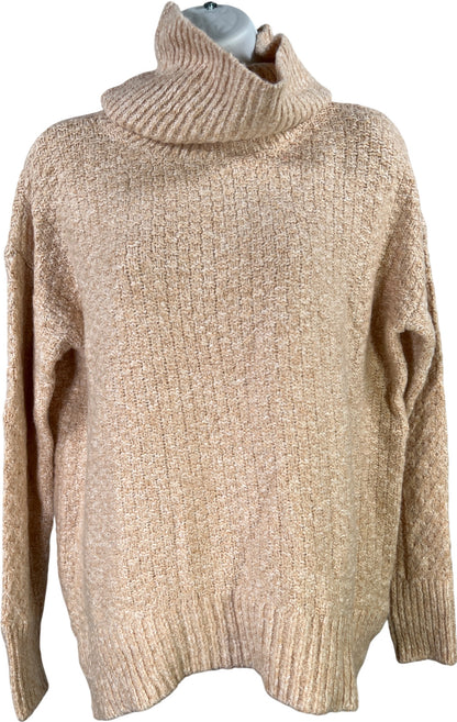 LOFT Women’s Beige Long Sleeve Cowl Neck Sweater - XS
