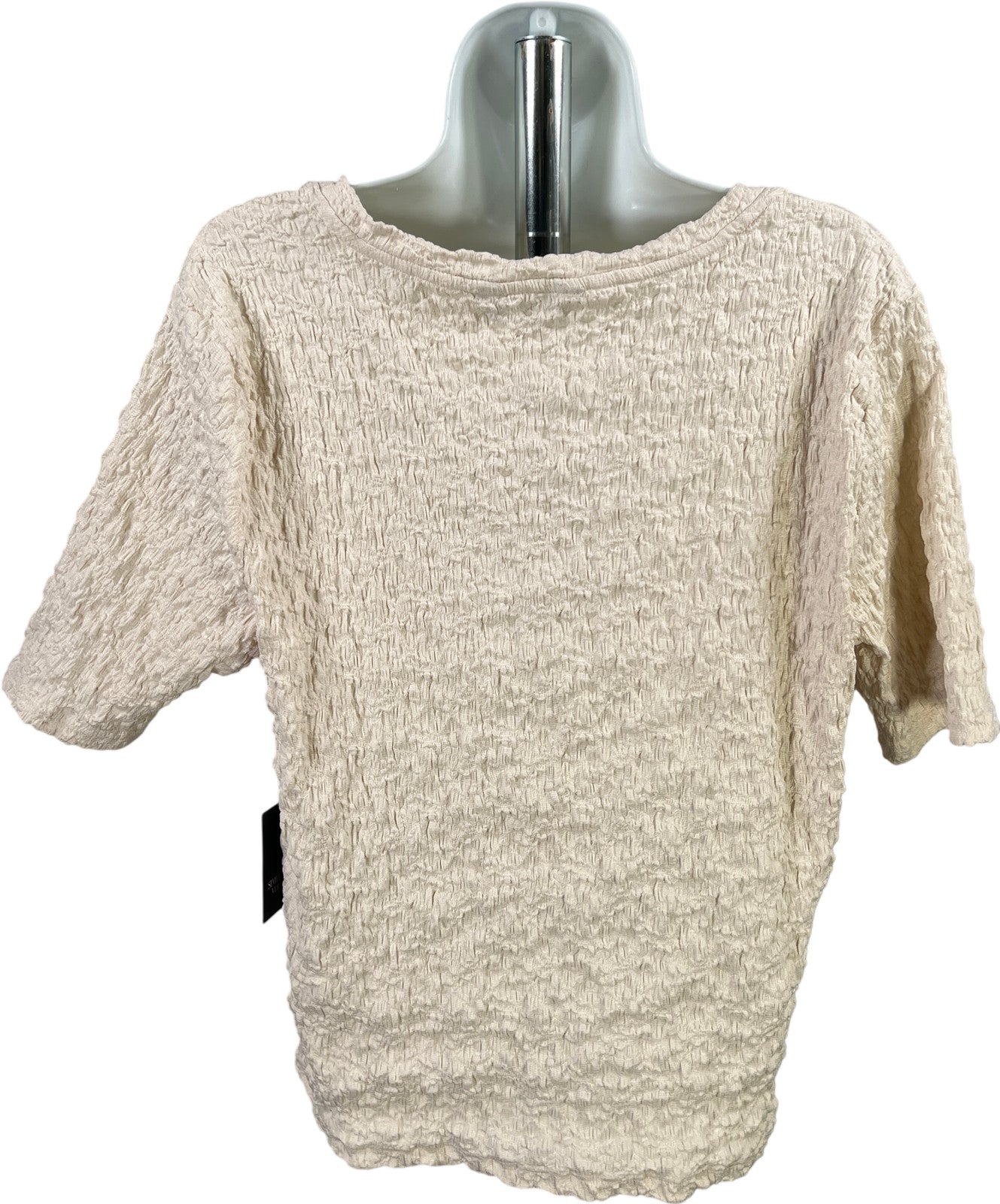 Simply Vera Wang Women’s White Birch Scrunch V-Neck Blouse - XL