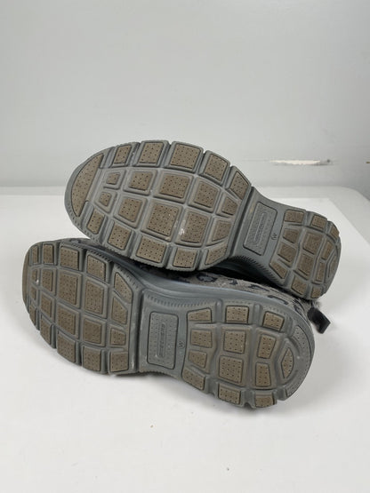 Skechers Women’s Gray Leopard Print Uno Rugged Sneaker Boots - 11 Wide