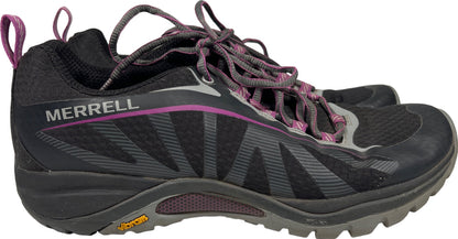 Merrell Women’s Black/Purple Siren Edge Lace Up Hiking Shoes - 8