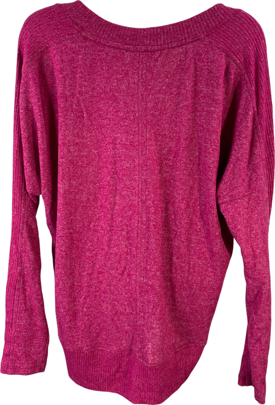 Buffalo Women’s Pink Super Soft Cozy V-Neck Long Sleeve Shirt - M
