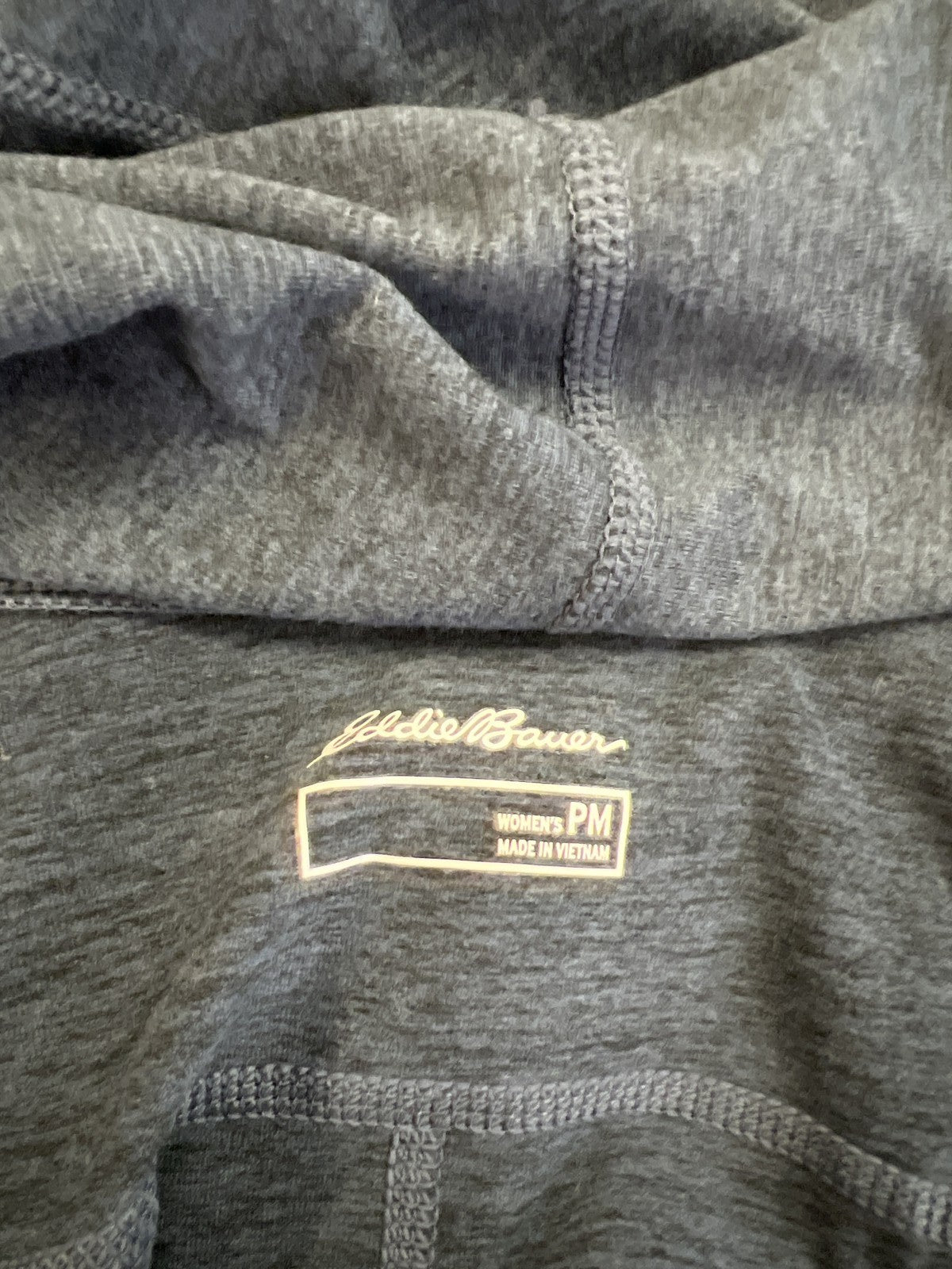 Eddie Bauer Women’s Blue Train Ascent Long Line Twilit Open Wrap Top - M Petite