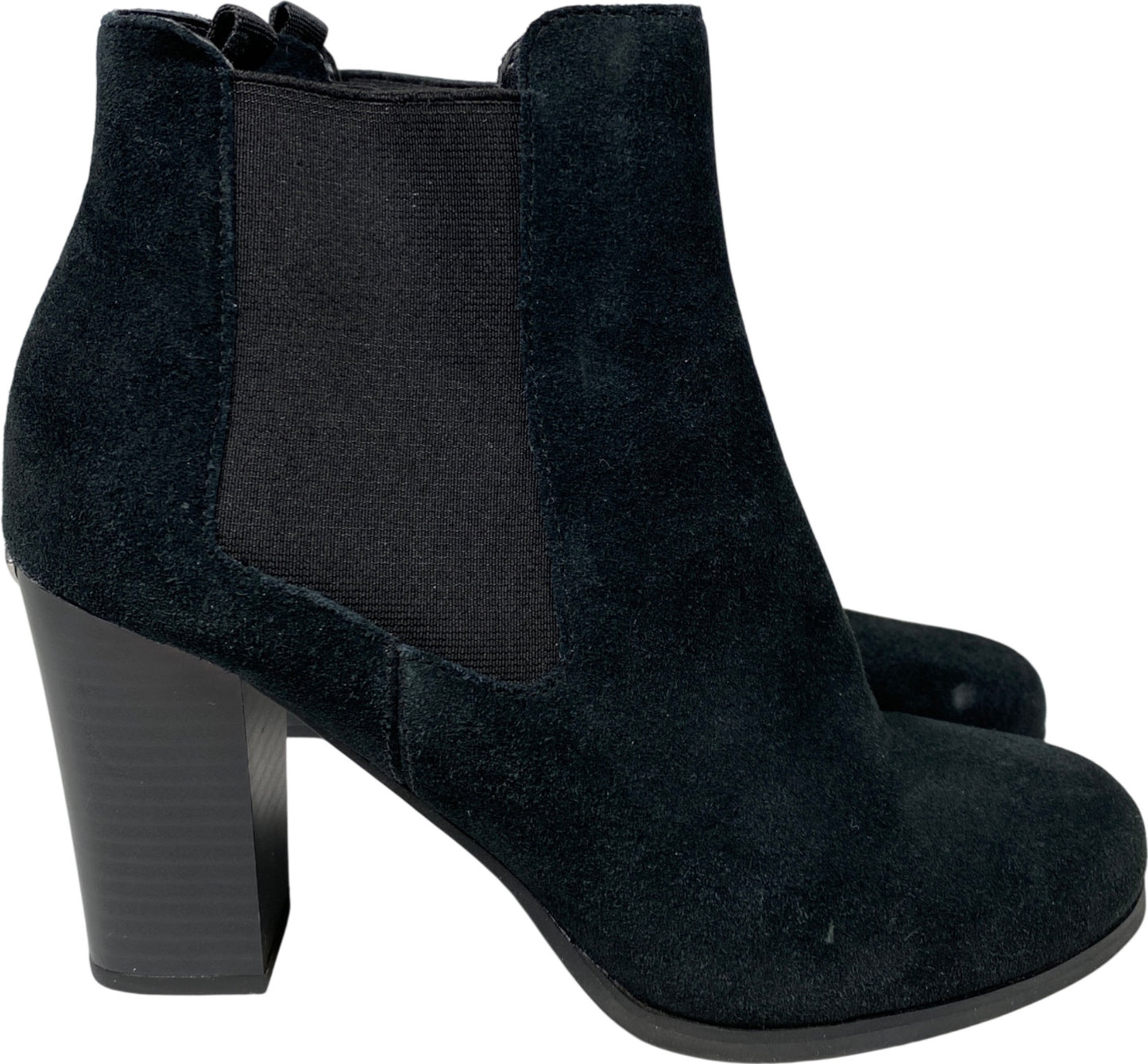 Michael Kors Women’s Black Suede Lottie Heeled Ankle Booties - 6.5