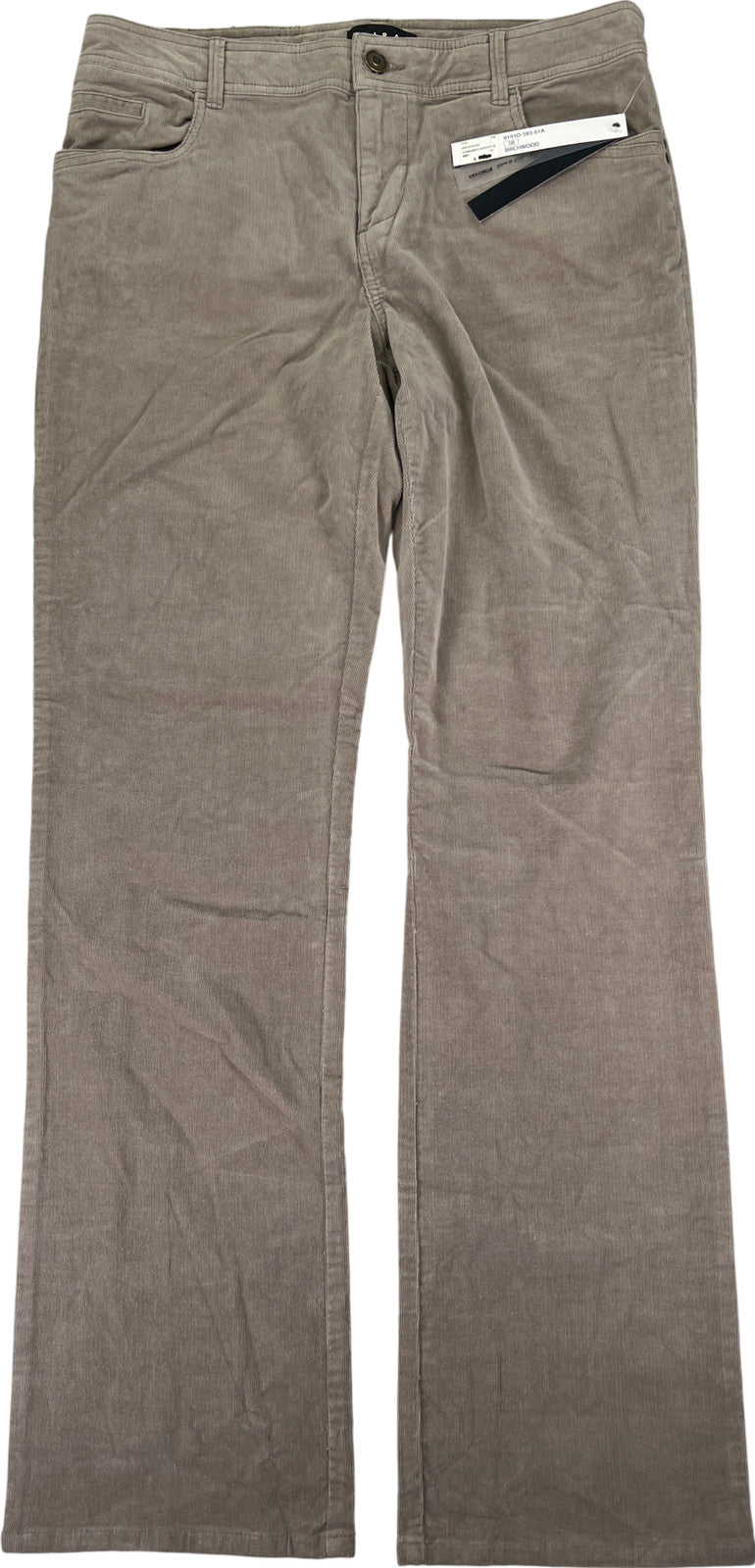 Tribal Women’s Gray Birchwood Corduroy Straight Leg Jeans - 10