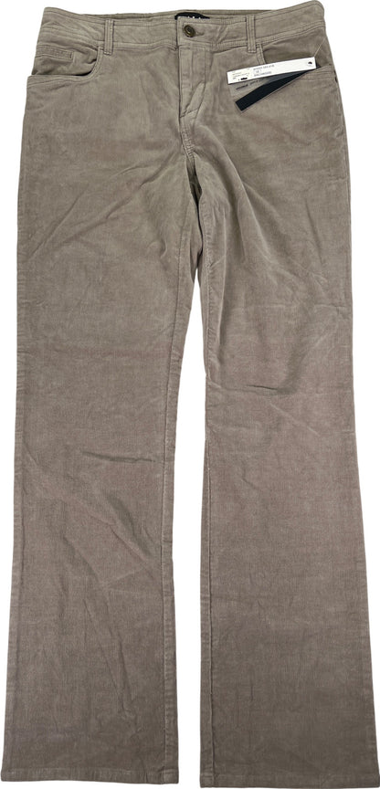 Tribal Women’s Gray Birchwood Corduroy Straight Leg Jeans - 10