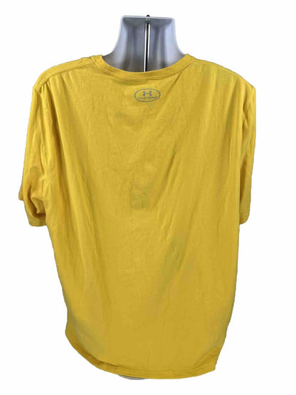 Under Armour Men's Yellow Charged Short Sleeve T-Shirt - 3XL