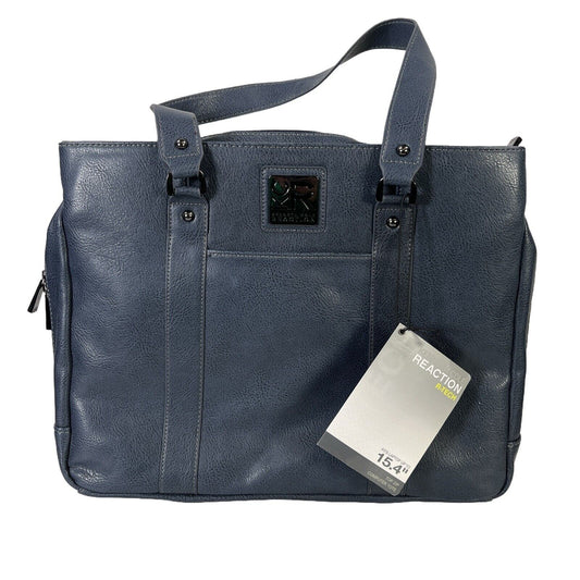 NEW Kenneth Cole Reaction Blue Commuter Tote Brief Bag