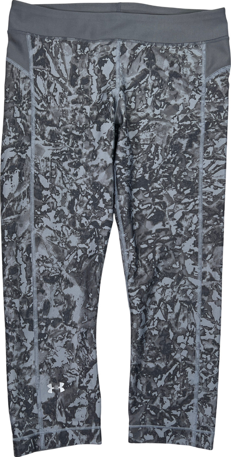 Under Armour Women’s Gray HeatGear Cropped Athletic Leggings - M