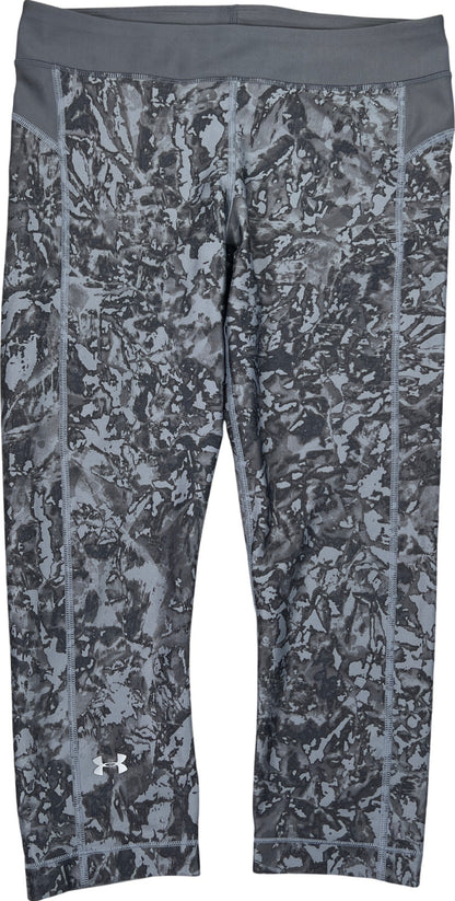 Under Armour Women’s Gray HeatGear Cropped Athletic Leggings - M