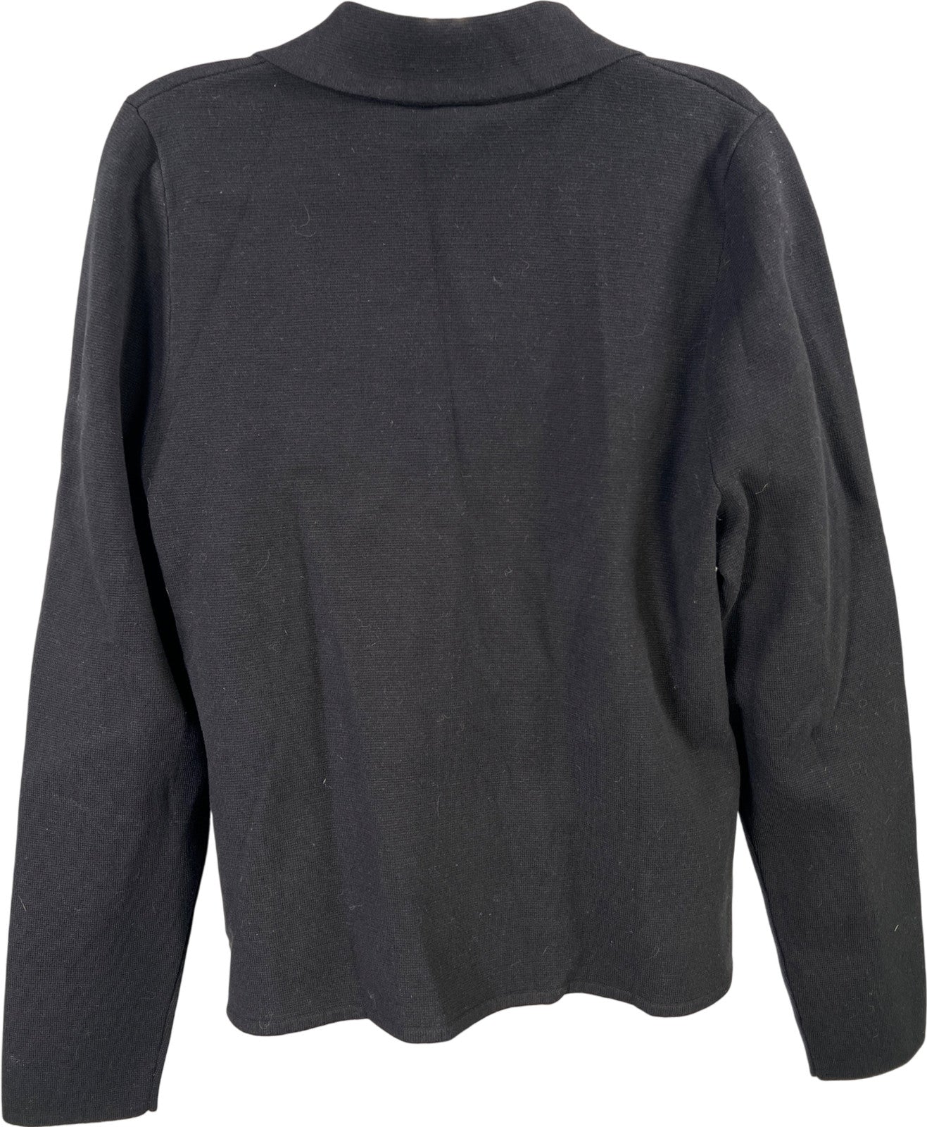 Lane Bryant Womens Black Long Sleeve 3 Button Sweater Blazer Jacket - Plus 14/16