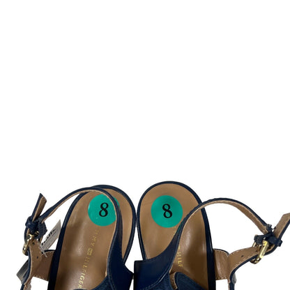 NEW Tommy Hilfiger Women's Blue Strappy Cork Wedge Sandals - 8
