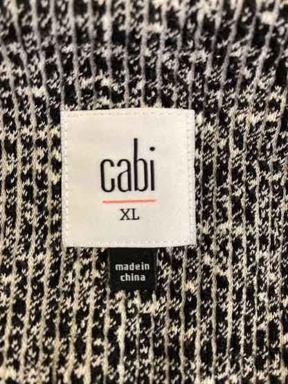 Cabi Women’s Black/Gray The Times 3/4 Sleeve Hook Close Blazer Jacket - XL