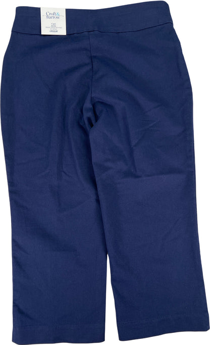 Croft and Barrow Women’s Navy Blue Stretch Capri Pull On Pants - 4