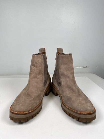 Timberland Women’s Gray/Taupe Suede Courmayer Valley Chelsea Boots - 9 Wide