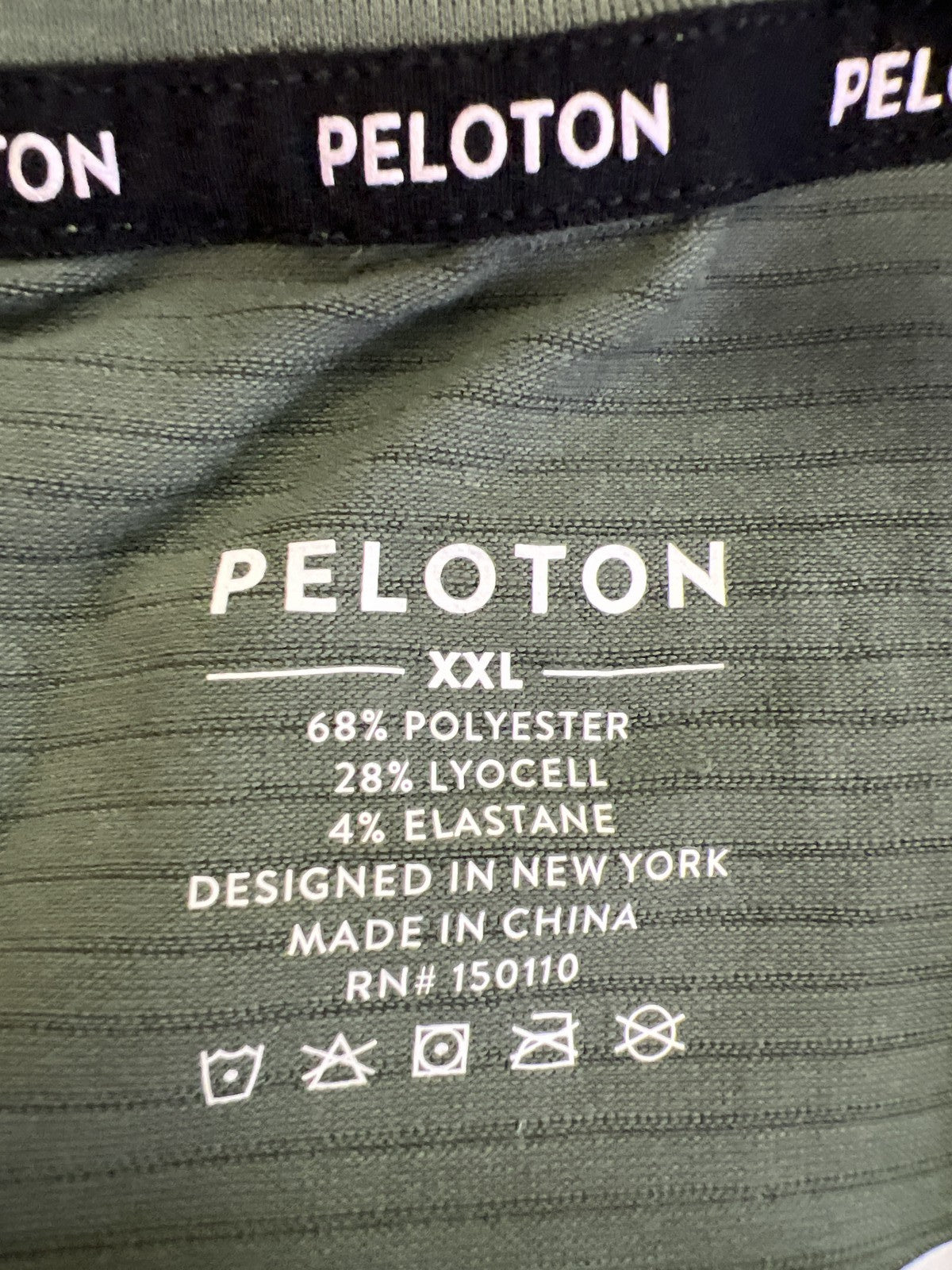 Peloton Men’s Green Short Sleeve Athletic T-Shirt - XXL