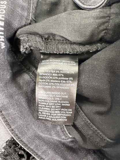 White House Black Market Women’s Black Denim Skinny Jeans - 0 Short