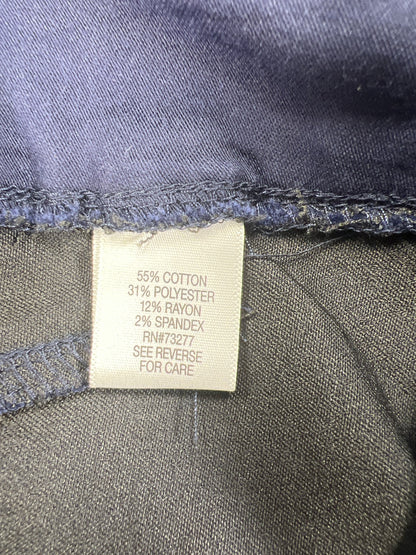 Croft and Barrow Women’s Navy Blue Stretch Capri Pull On Pants - 4