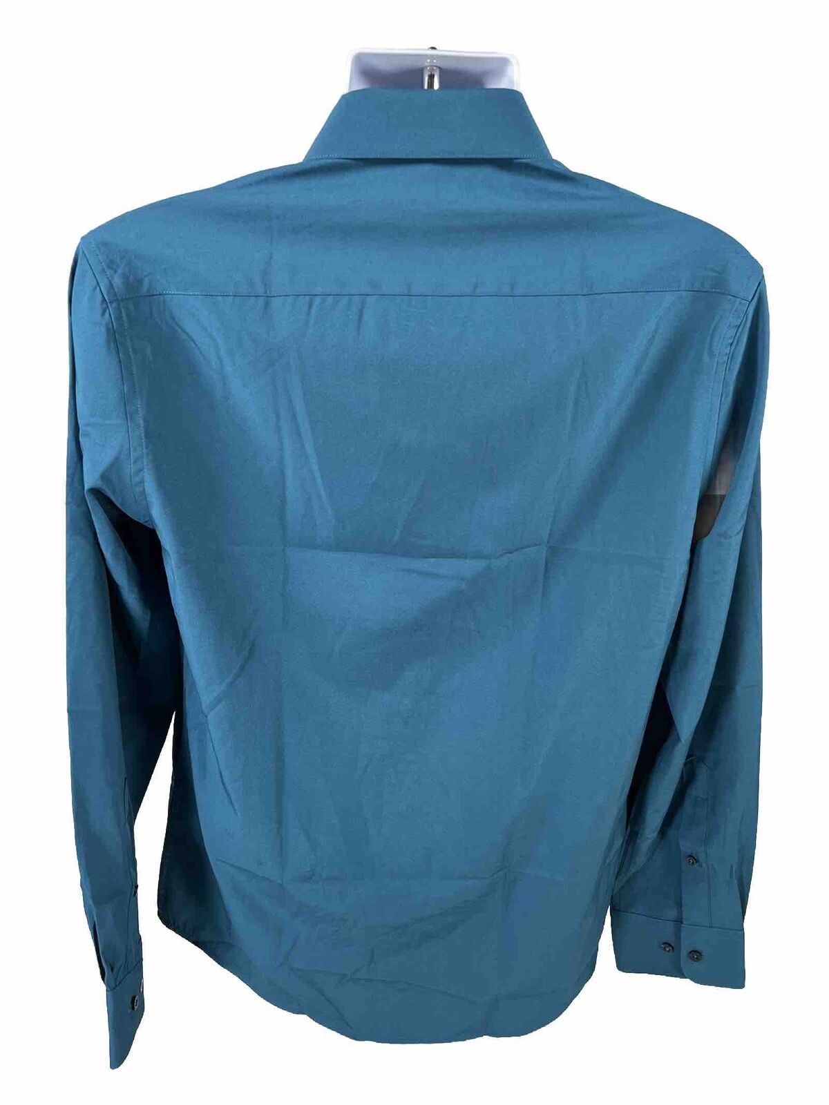 NEW Nautica Men's Blue Slim Fit Stretch Dress Shirt - 15-15.5