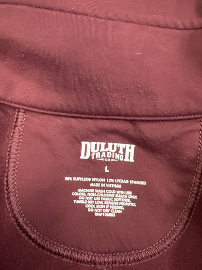 Duluth Trading Women’s Burgundy/Red Long Sleeve Athletic Shirt - L