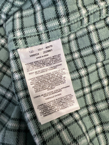 Columbia Men’s Blue Plaid Long Sleeve Button Up Flannel Shirt - L