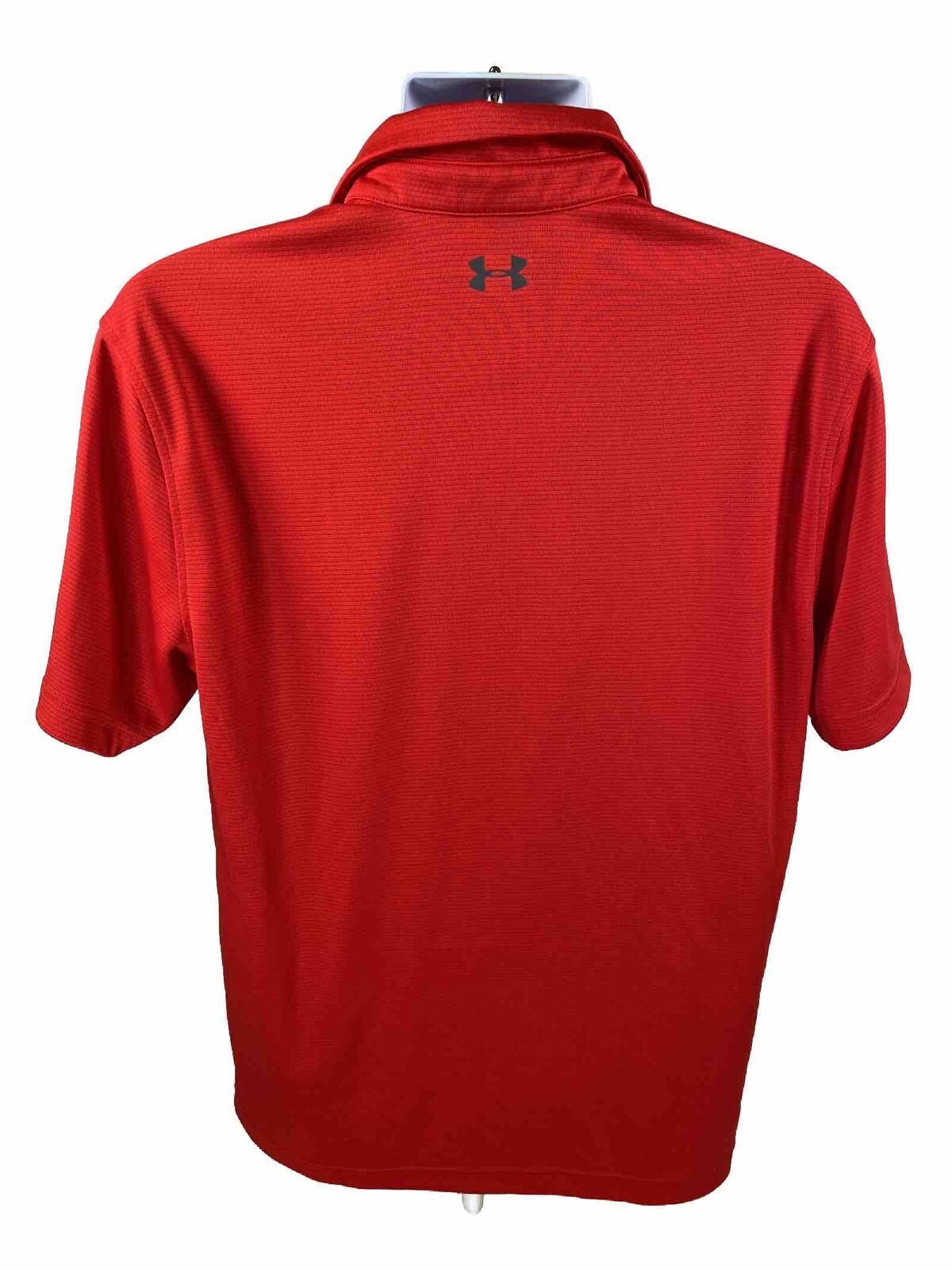Under Armour Men's Red Short Sleeve HeatGear Polo Shirt - L