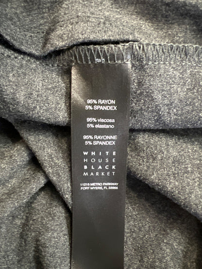 White House Black Market Women’s Gray Long Sleeve Cowl Neck Shirt Dress - XS