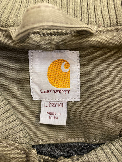 Carhartt Women’s Green Canvas Relaxed Fit Bomber Jacket - L