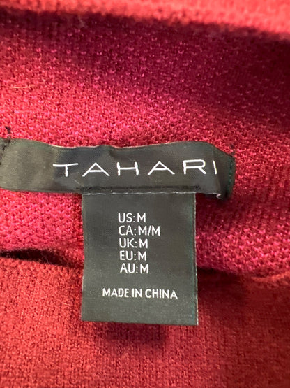 Tahari Women’s Red Long Sleeve Mock Neck Sweater - M
