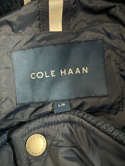 Cole Haan Women’s Blue Full Zip Light Puffer Quilted Jacket - L