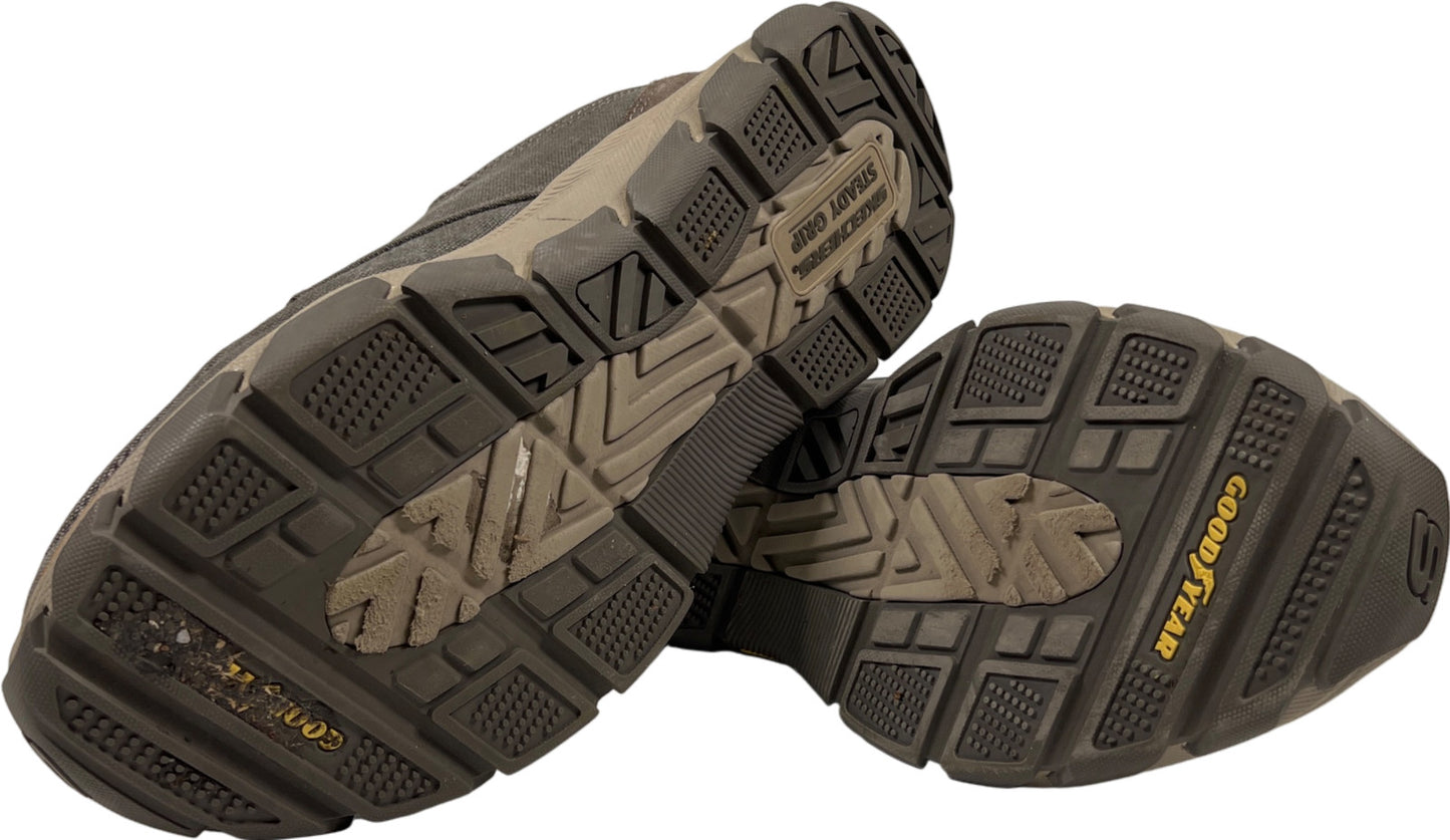 Skechers Men’s Gray Slip In Goga Mat Relaxed Arch Fit Slip On Shoes - 10.5