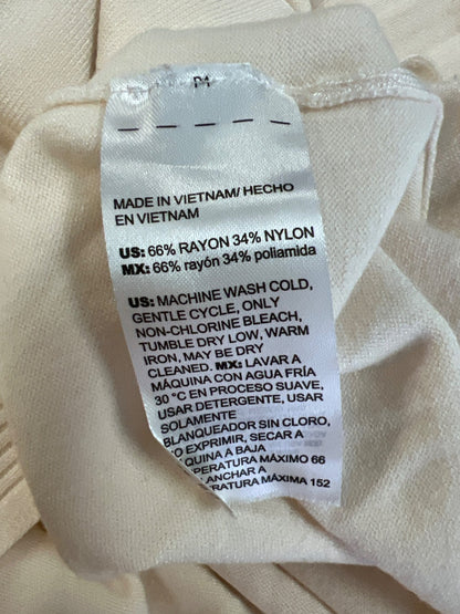 Chico’s Women’s Ivory White Long Sleeve Pocket Front Sweater Shirt - 1/US M