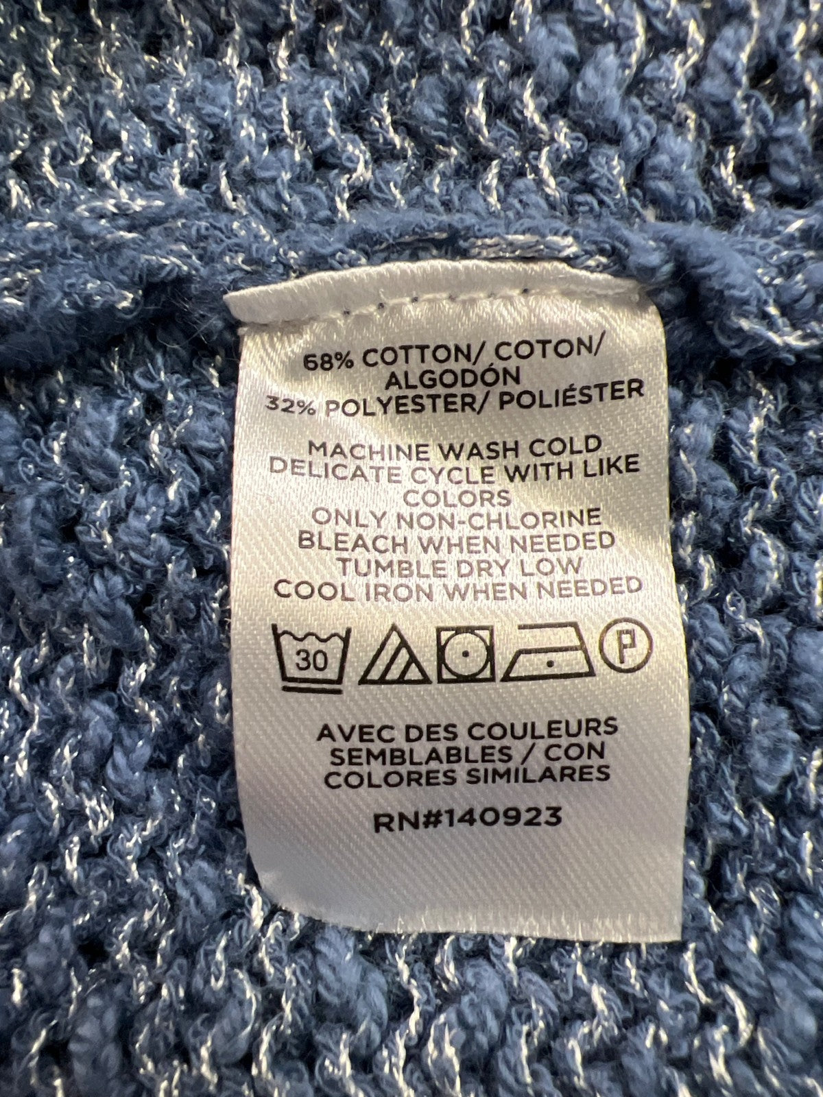 LOFT Women’s Blue Knit Sleeveless Sweater - L