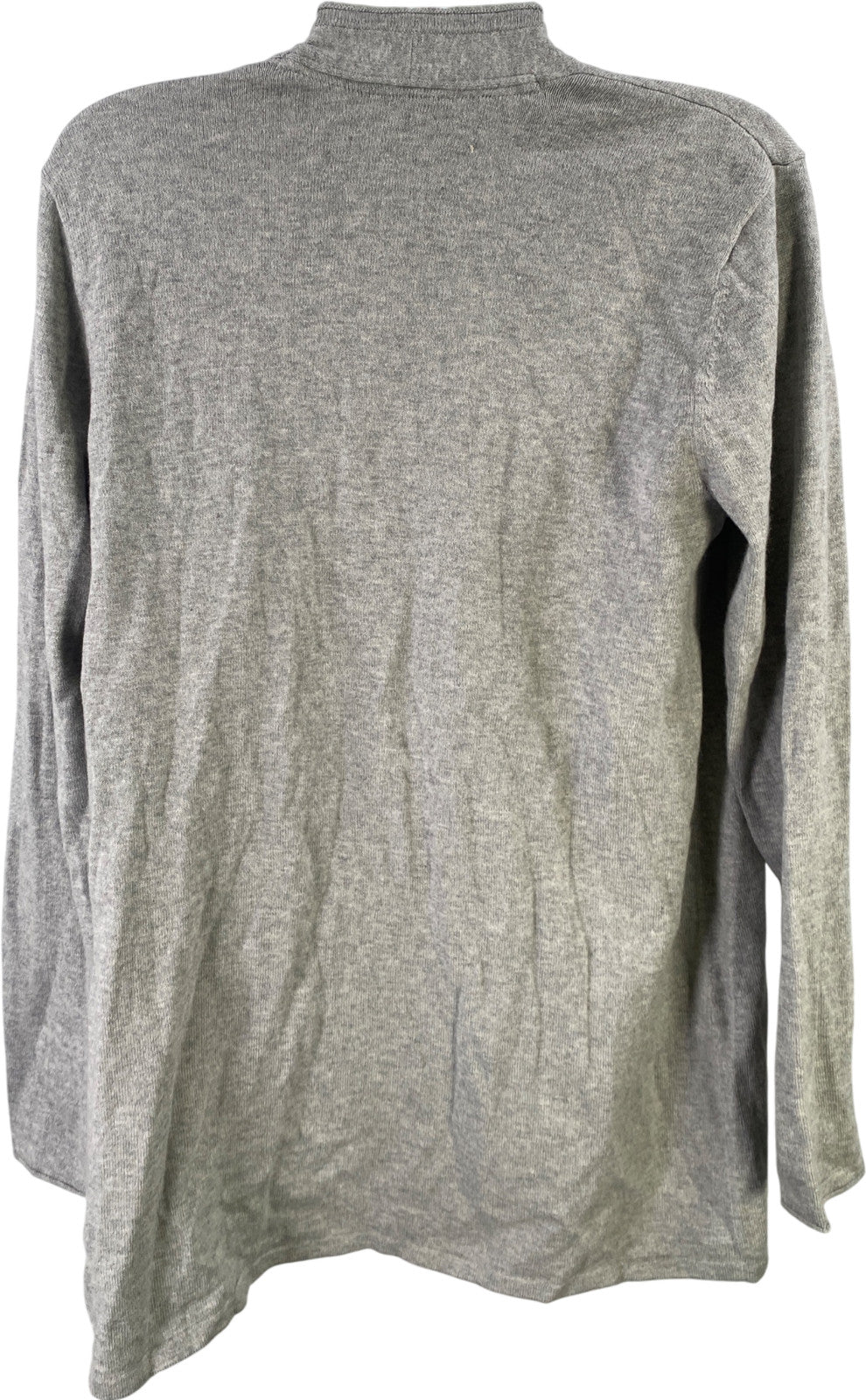 J.Jill Women’s Gray Heather Long Sleeve Open Front Cardigan Sweater - M