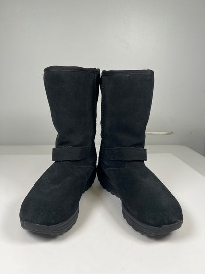 Skechers Women’s Black Shearling Shape Ups Boots - 7.5