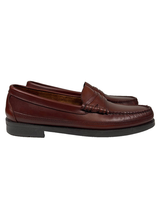 Sebago Men’s Brown Leather Dan Slip On Dress Penny Loafers - 11D