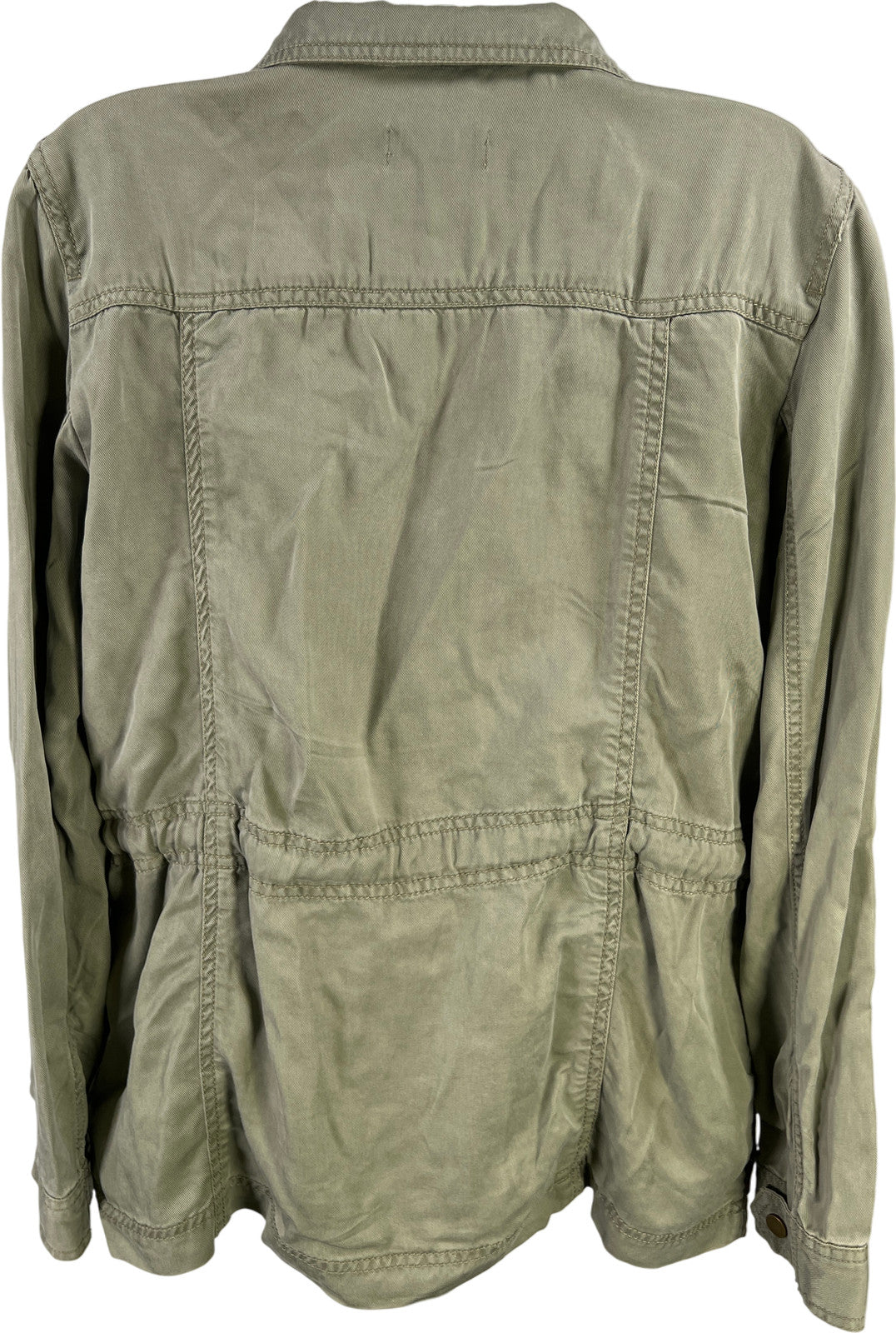 LOFT Women’s Green Long Sleeve Snap Utility Jacket - S