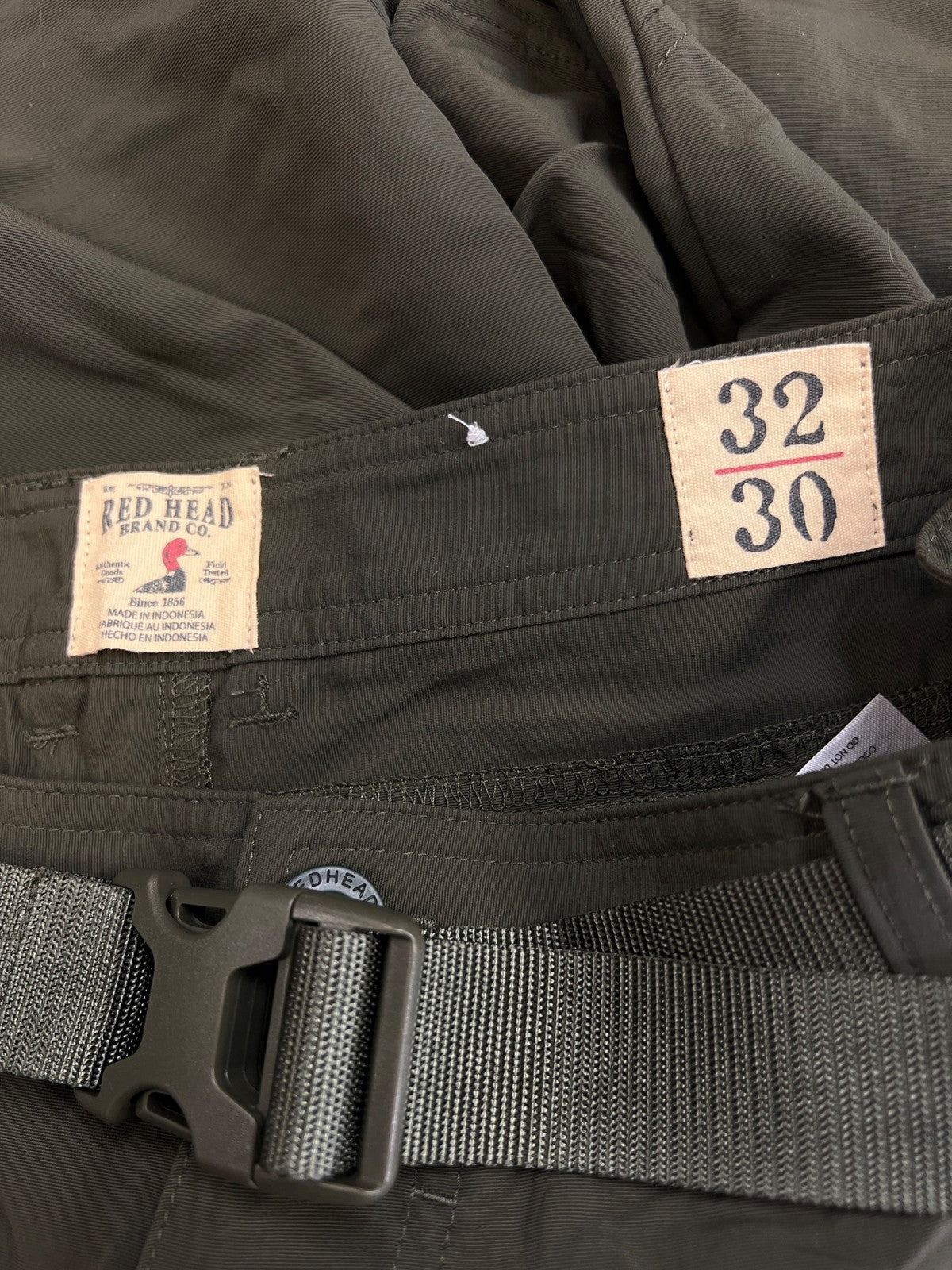 Red Head Men’s Green Convertible Cargo Hiking Pants - 32x30